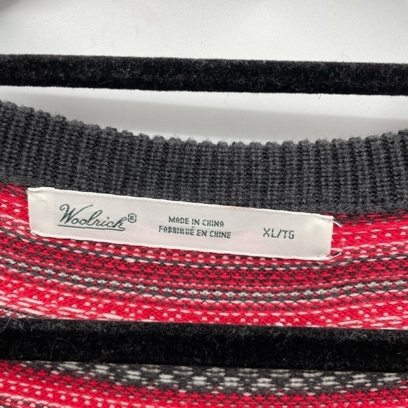 Woolrich brown/red long sleeve gorpcore outdoor womans cotton casual henley XL - Picture 4 of 9